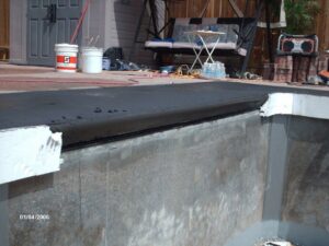 the form & process for cantilevered coping