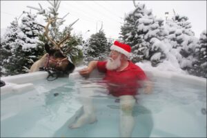 santa large in tub