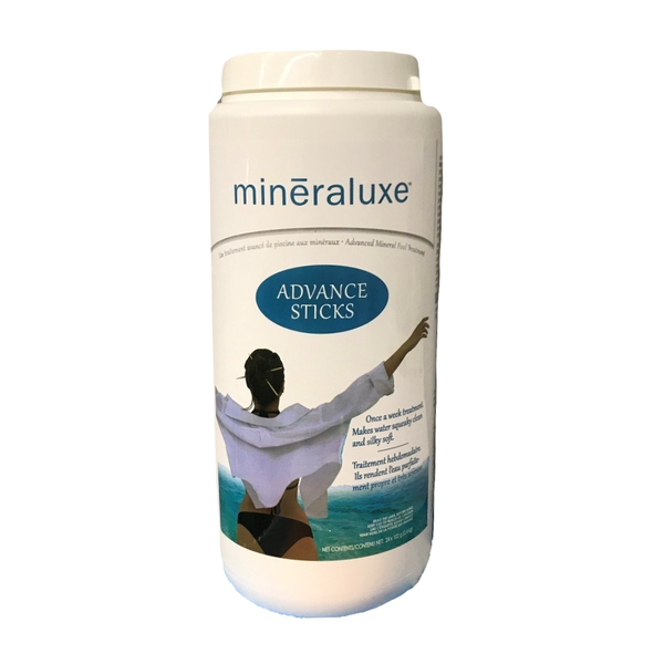 pool chemicals mineraluxe advance sticks for pools 2 4 kg 24 x100 gm per stick 1 grande