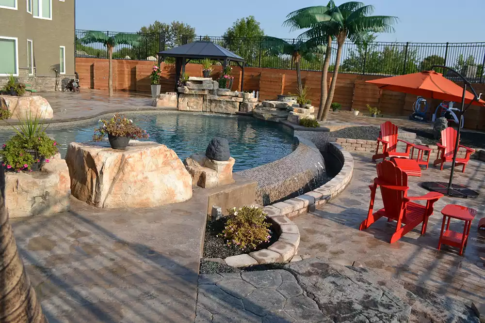 pool project mountain lake beausejour by aqua tech