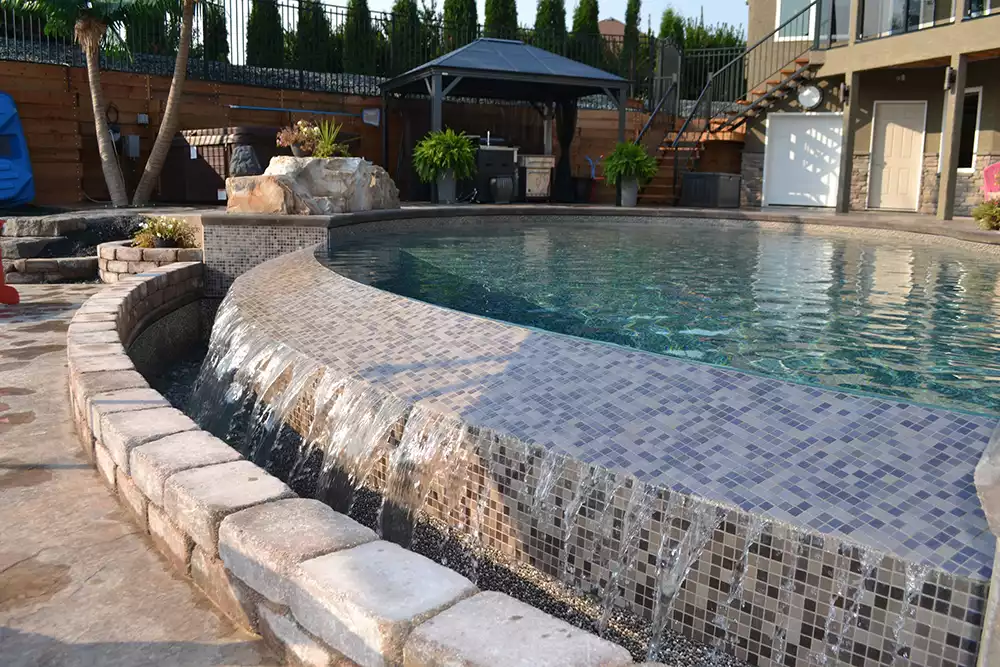 pool project mountain lake beausejour by aqua tech