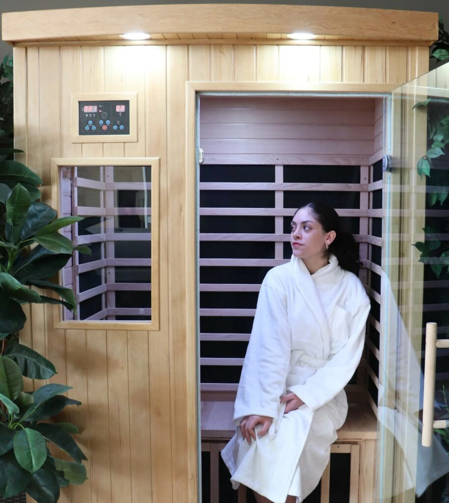 tremblant 2 person sauna install 01