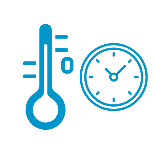 a thermometer and clock