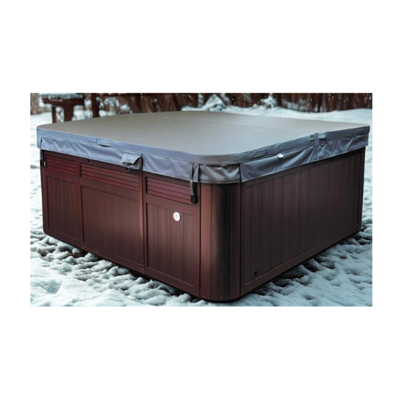 hot tub cover in winter