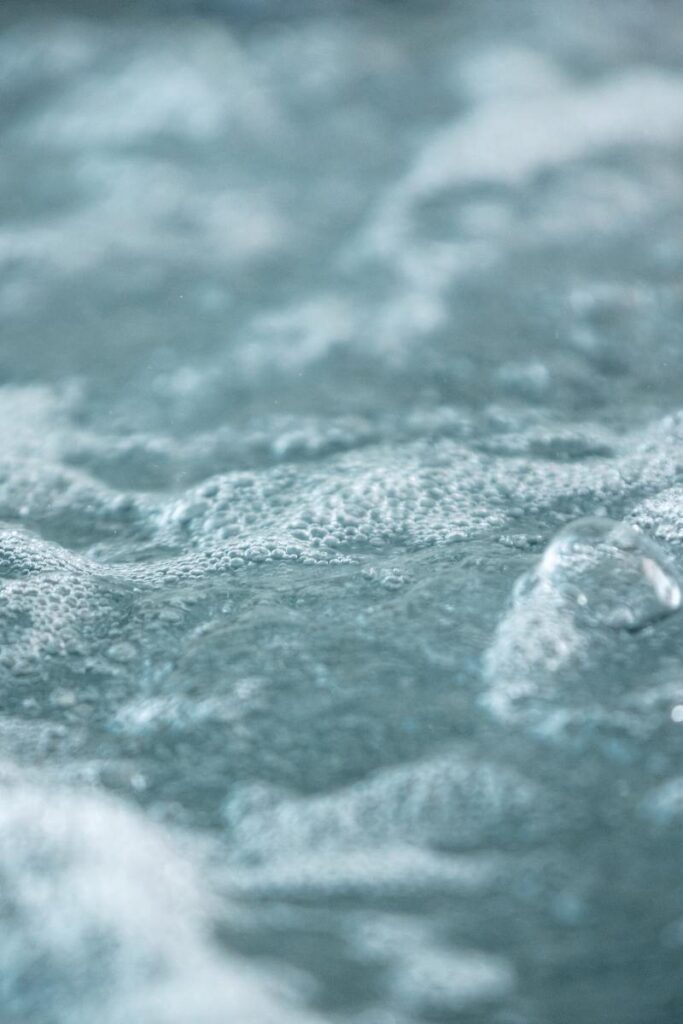 cloudy hot tub water