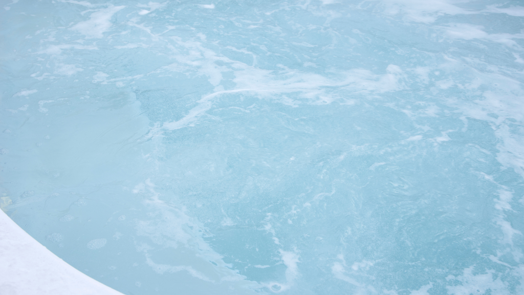 a close up photo of cloudy water