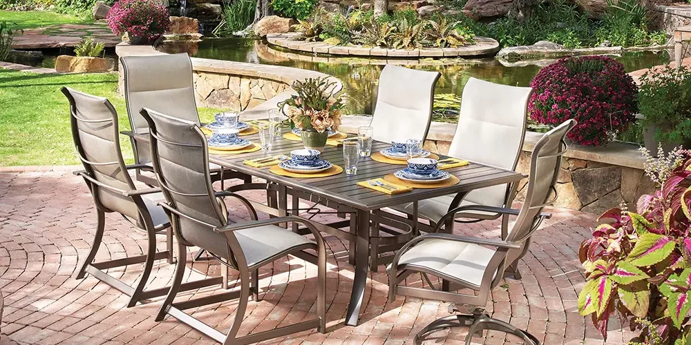 key west padded sling patio furniture